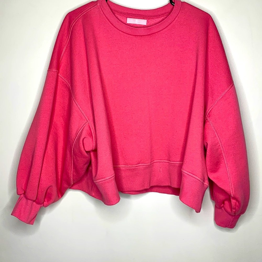 Skull House | Pretty Pink Oversized Sweatshirt ALTERNATIVE BARBIE CORE OS Crop